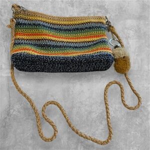 The Sak Greenwood Crochet Crossbody Bag Striped Boho